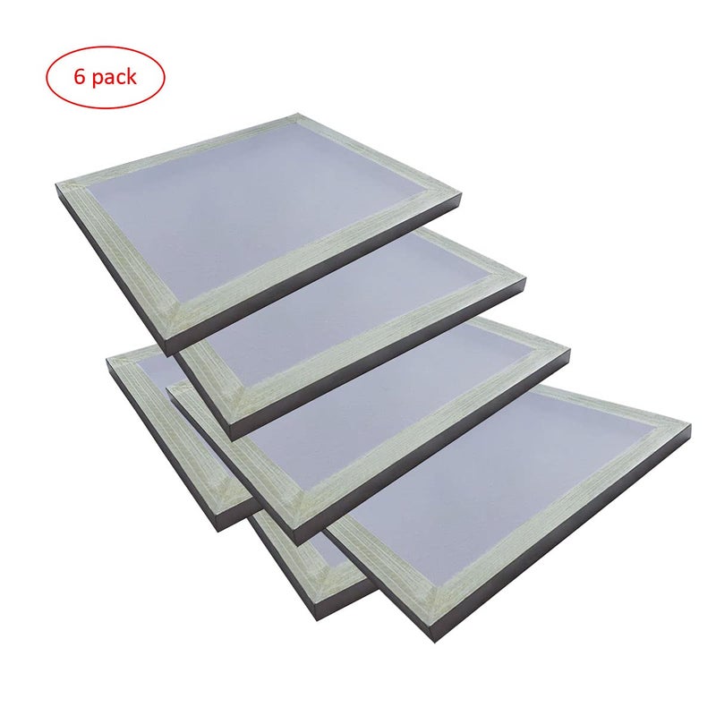 YLZ Aluminum Silk Screen Printing Screens 20 x 24 Inch Frame-160 White Mesh (6 PCS) - Image 5